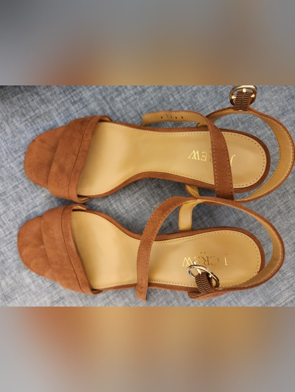 J Crew Suede Brown Sandals Size 8.5